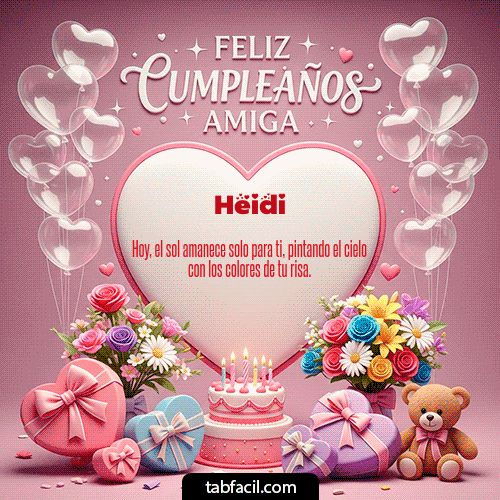 Feliz Cumpleaños Heidi GIF