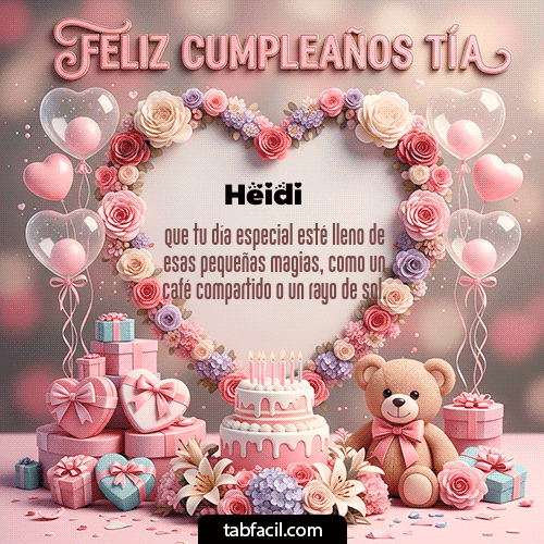 Feliz Cumpleaños Heidi GIF