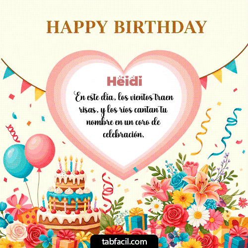 Feliz Cumpleaños Heidi GIF