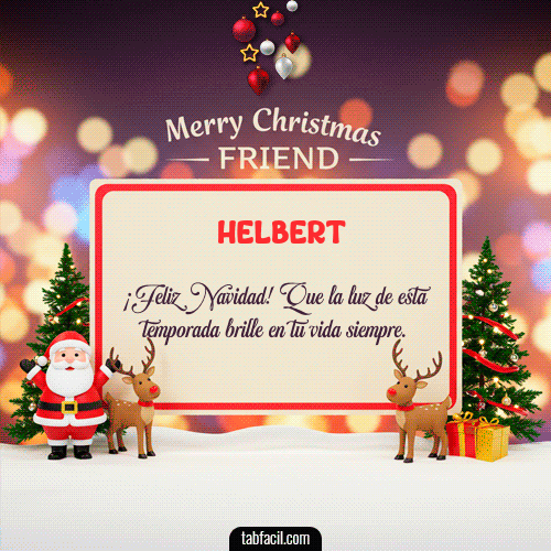 Feliz Navidad Helbert GIF