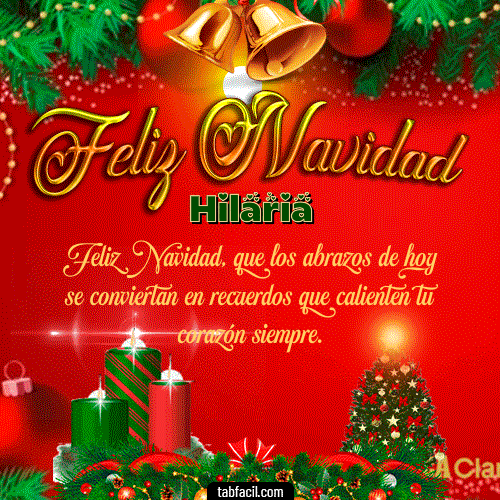 GIF Animado de Feliz Navidad para Hilaria - Feliz Navidad
