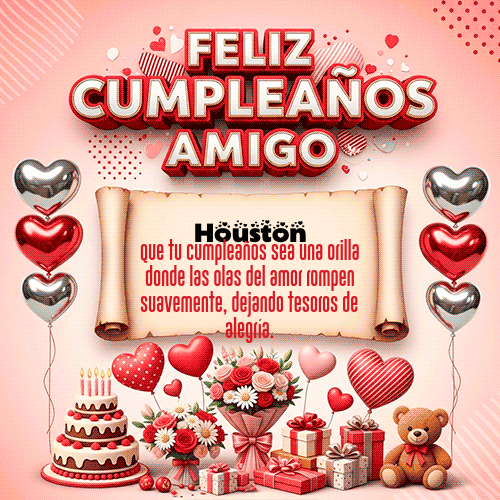 Feliz Cumpleaños Houston GIF