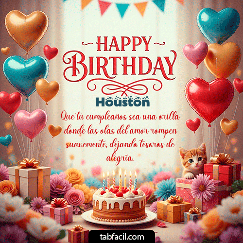 Feliz Cumpleaños Houston GIF