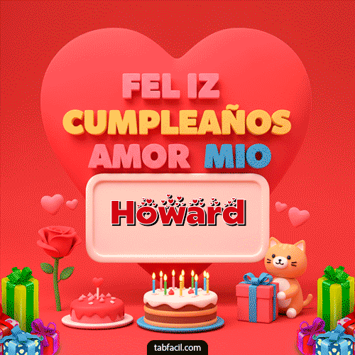 Ver GIF de 💖 Feliz Cumpleaños Amor Mio GIF de Howard - 💖 Feliz Cumpleaños Amor Mio