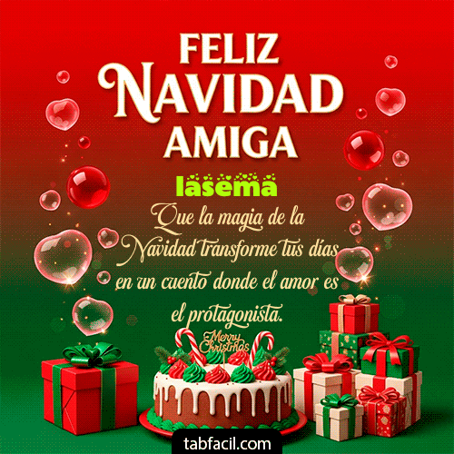 GIF Animado de Feliz Navidad para Iasema - Feliz Navidad Amiga