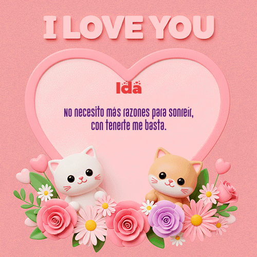 GIF de Ida - Te Amo!!!
