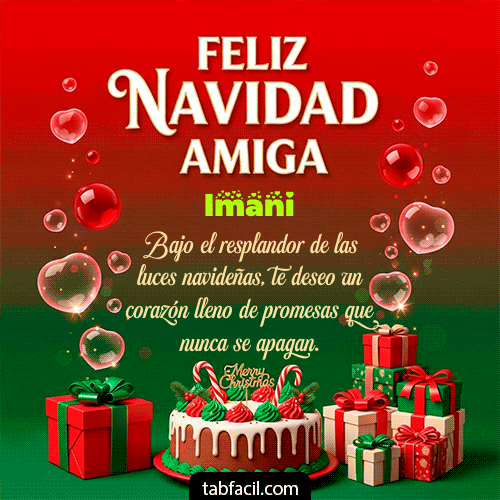 GIF de Imani - Feliz Navidad Amiga