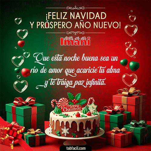GIF de Imani - Feliz Navidad y Próspero Año Nuevo