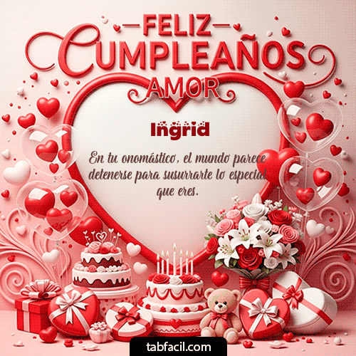Feliz Cumpleaños Ingrid GIF