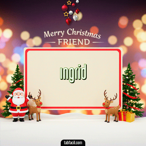 Ver GIF de Merry Christmas Friend GIF de Ingrid - Merry Christmas Friend