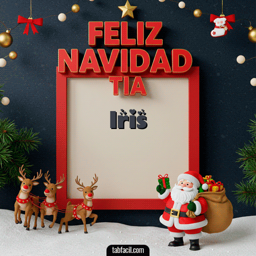 GIF de Iris - Feliz Navidad Tía