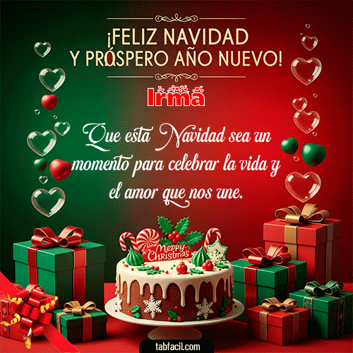 GIF de Irma - Feliz Navidad y Próspero Año Nuevo
