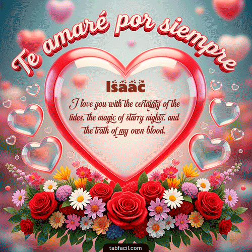 GIF de Isaac - Te amaré por siempre