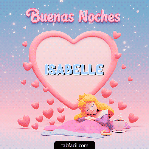 GIF de Isabelle - Buenas noches corazón