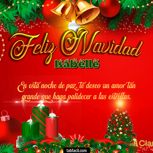 GIF de Isabelle - Feliz Navidad