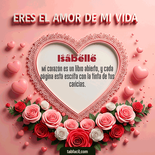 GIF de Isabelle - Tú eres el amor de mi vida