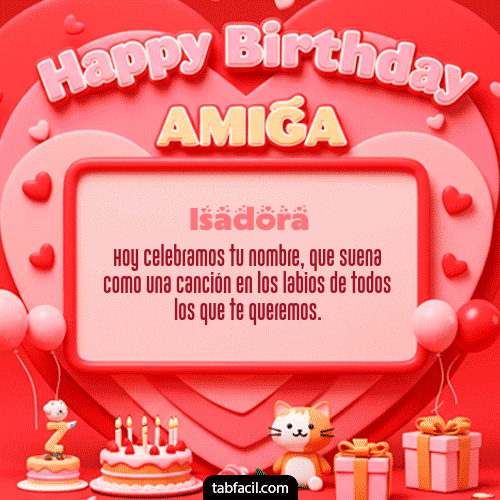 Ver GIF de 🍰 Happy BirthDay Amiga GIF de Isadora - 🍰 Happy BirthDay Amiga