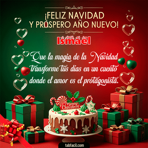 GIF de Ismael - Feliz Navidad y Próspero Año Nuevo