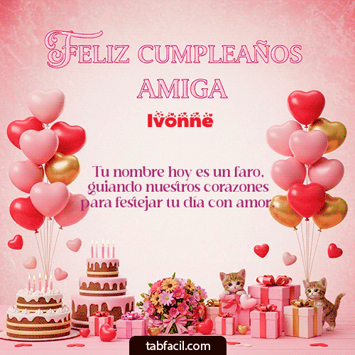 Feliz Cumpleaños Ivonne GIF