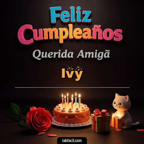 GIF de Ivy - 🥳 Feliz Cumpleaños Querida Amiga