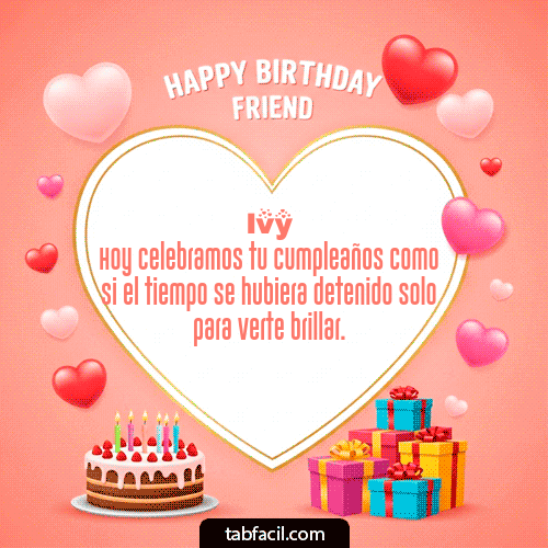 Feliz Cumpleaños Ivy GIF