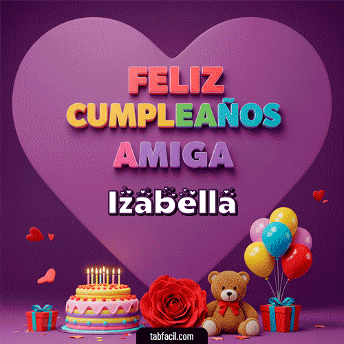 GIF de Izabella - 🎁 Feliz Cumpleaños Amiga