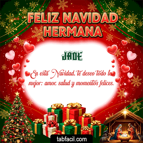 Ver GIF de Feliz Navidad Hermana GIF de Jade - Feliz Navidad Hermana