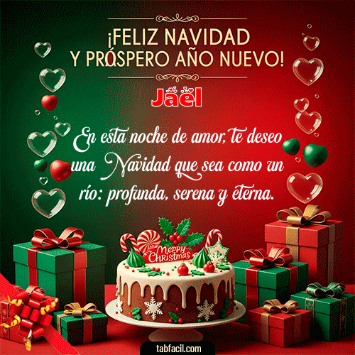 GIF Animado de Feliz Navidad para Jael - Feliz Navidad y Próspero Año Nuevo