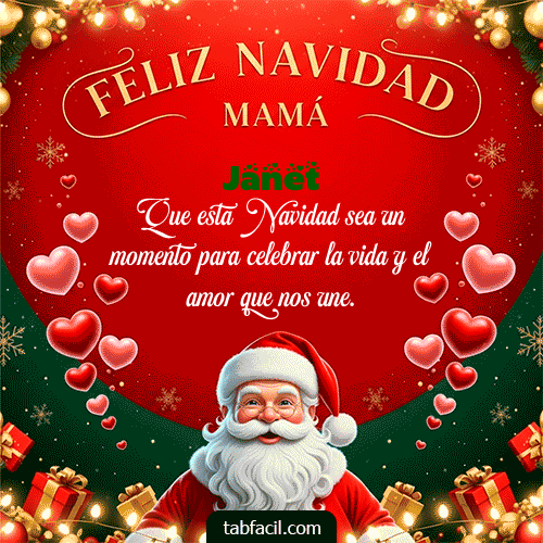 GIF de Janet - Feliz Navidad Mamá