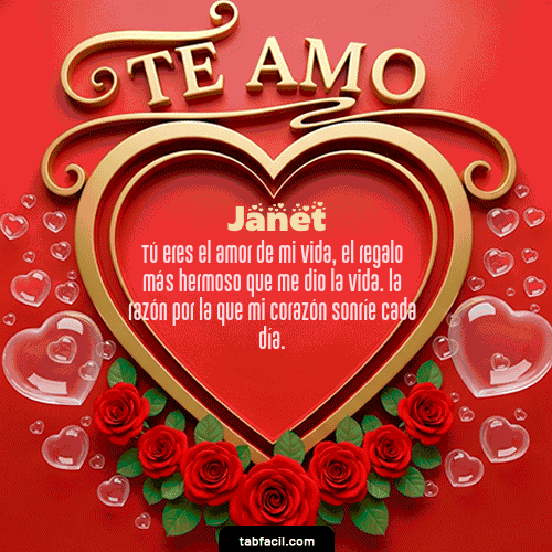 GIF de Janet - Te Amo