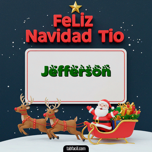 Feliz Navidad Jefferson GIF