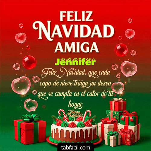 GIF de Jennifer - Feliz Navidad Amiga
