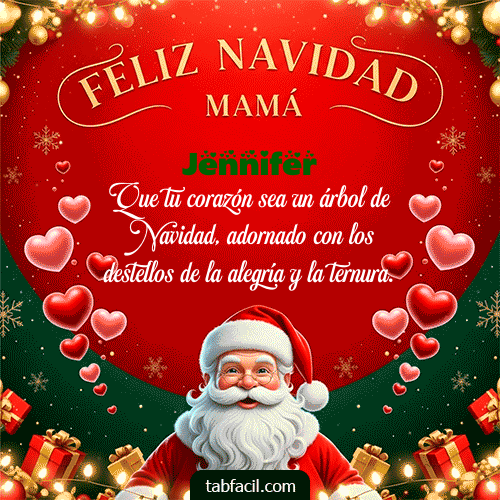 GIF de Jennifer - Feliz Navidad Mamá