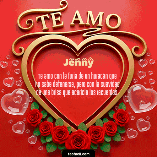 GIF de Jenny - Te Amo