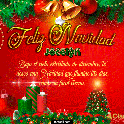 Feliz Navidad Jocelyn GIF