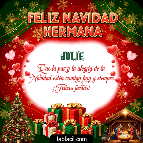 Feliz Navidad Jolie GIF
