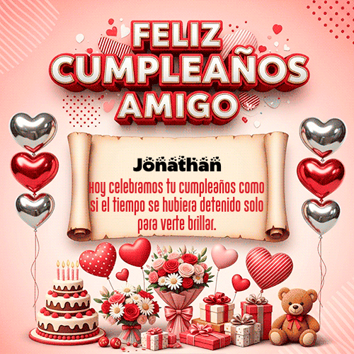 Feliz Cumpleaños Jonathan GIF