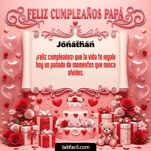 Feliz Cumpleaños Jonathan GIF
