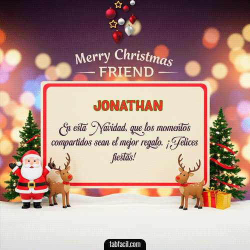 Ver GIF de Merry Christmas Friend GIF de Jonathan - Merry Christmas Friend