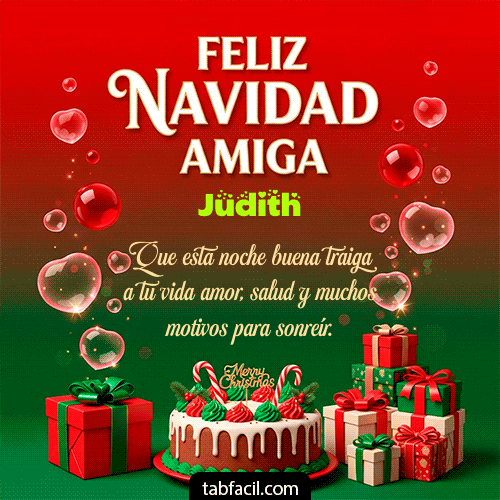 GIF de Judith - Feliz Navidad Amiga