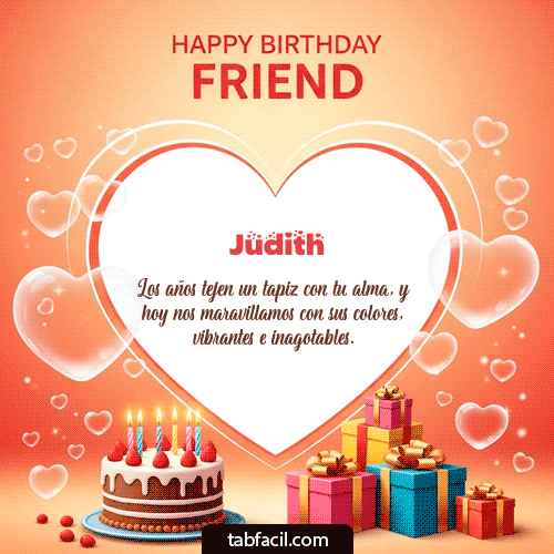 Feliz Cumpleaños Judith GIF