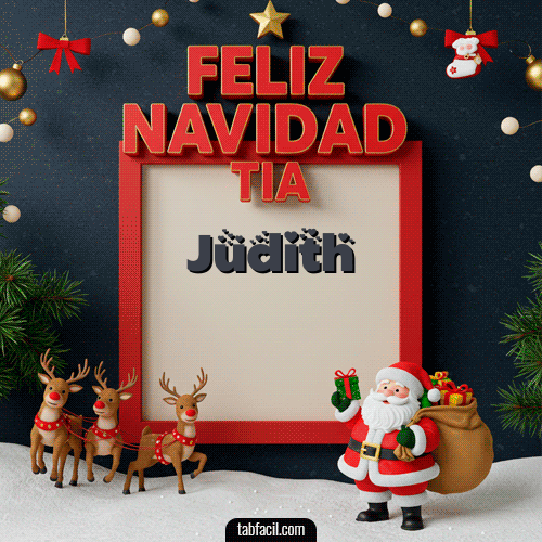 GIF de Judith - Feliz Navidad Tía