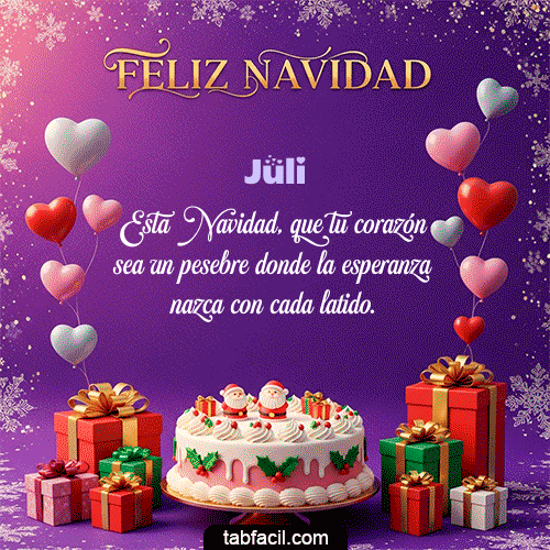 Feliz Navidad Juli GIF