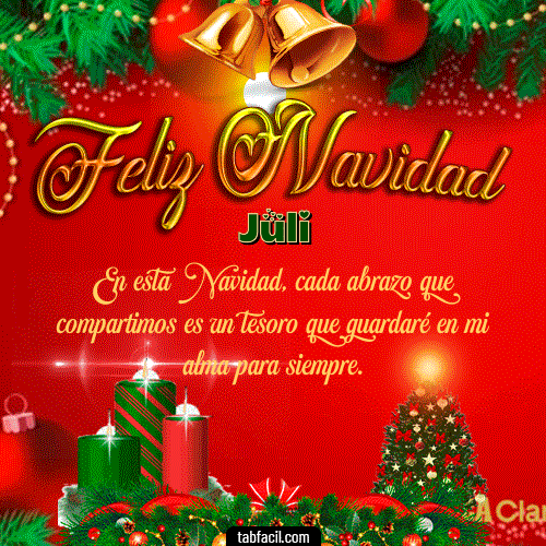 Feliz Navidad Juli GIF