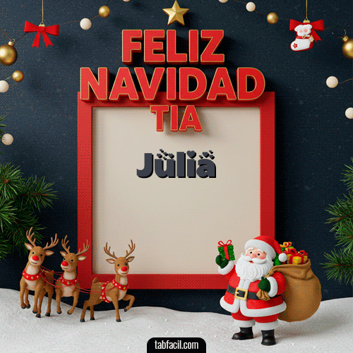 GIF de Julia - Feliz Navidad Tía