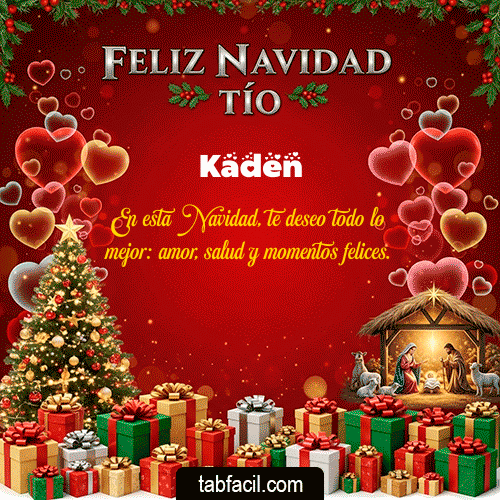 GIF Animado de Feliz Navidad para Kaden - Feliz Navidad Tío