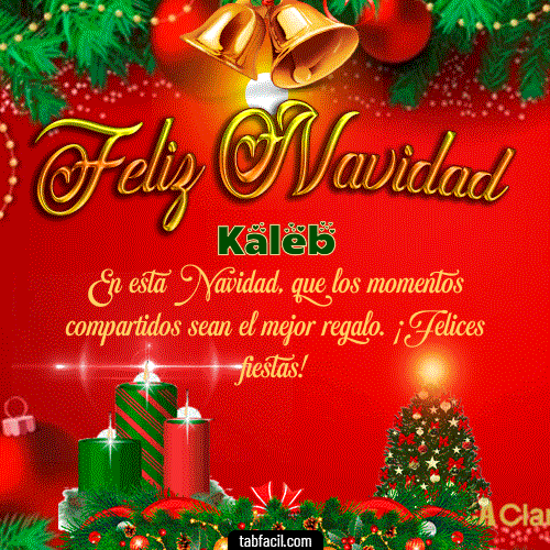 Feliz Navidad Kaleb GIF