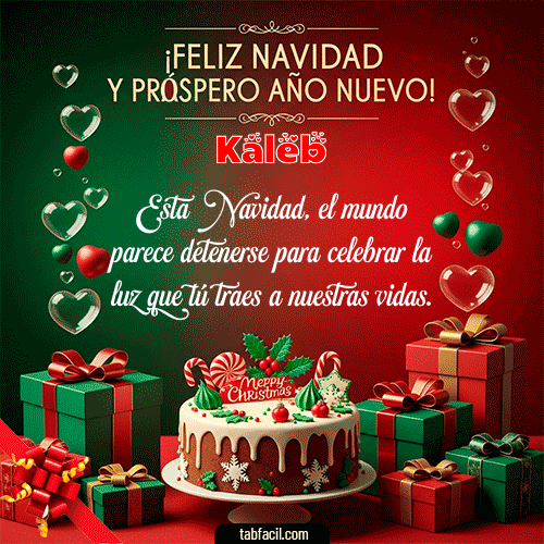Feliz Navidad Kaleb GIF