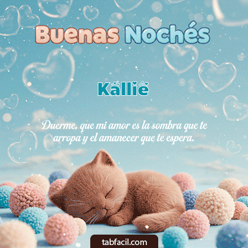 Buenas Noches Kallie GIF