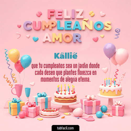 Feliz Cumpleaños Kallie GIF